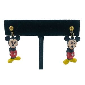 Disney Brand Mickey Mouse Pierced Ear Dangle Earrings Character Jewelry